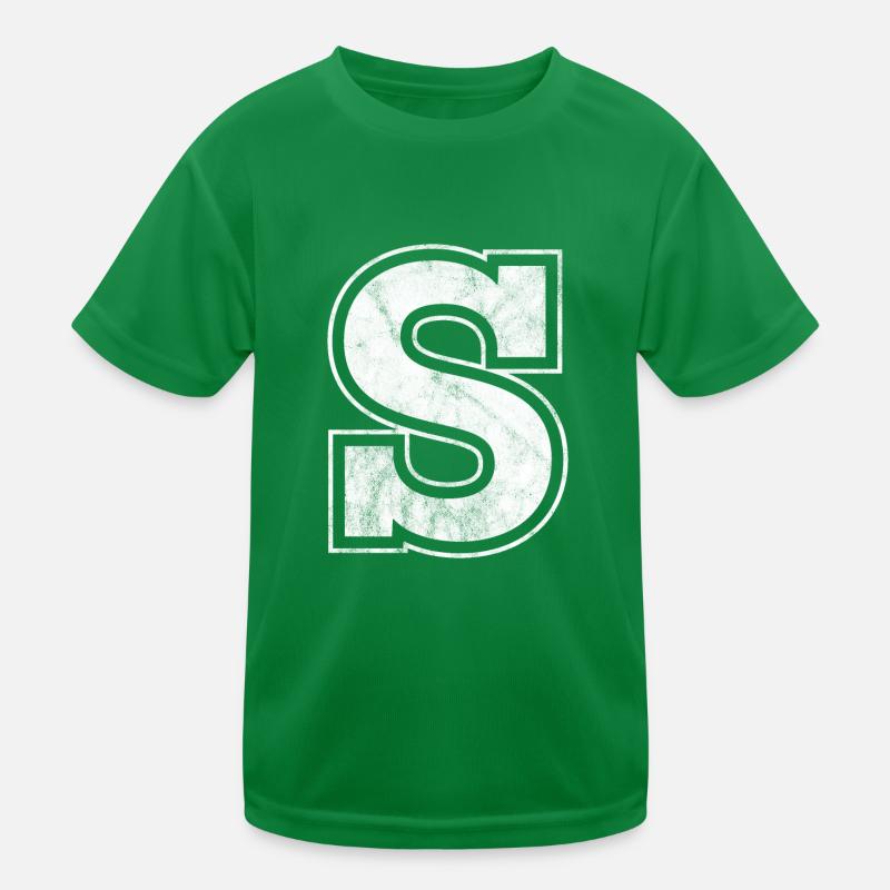 Lettre S T-shirt sport Enfant