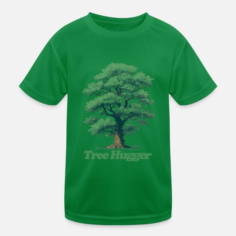Baum-Umarmer Kinder Funktions-T-Shirt