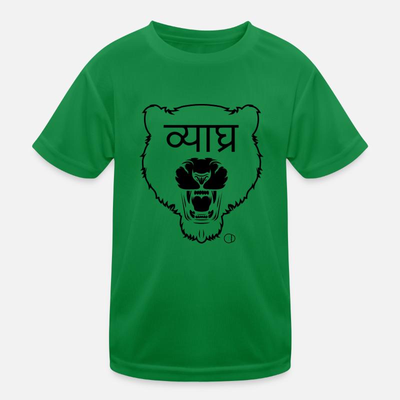 tiger stil sanskrit par CD T-shirt sport Enfant