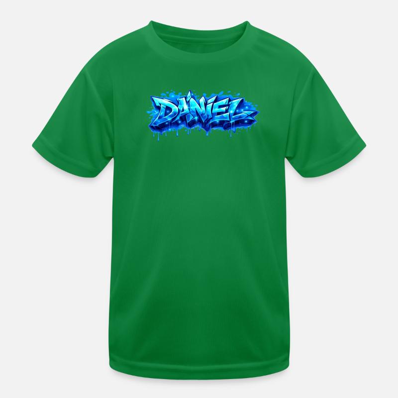 Graffiti DANIEL Name Geschenk Ideal druckbar Kinder Funktions-T-Shirt