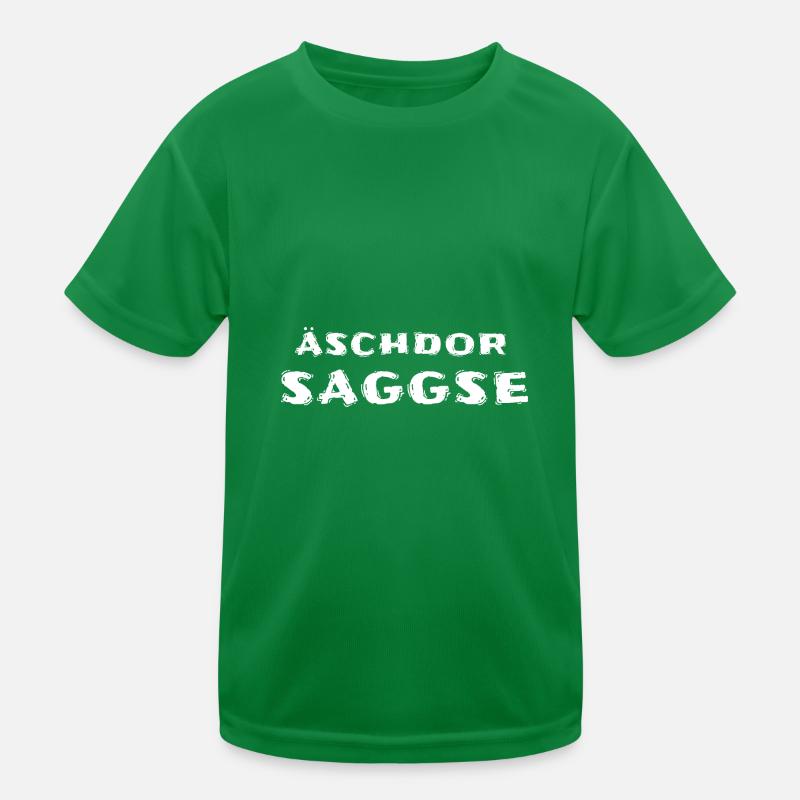 Äschdor Saggse Echter Sachse Kinder Funktions-T-Shirt