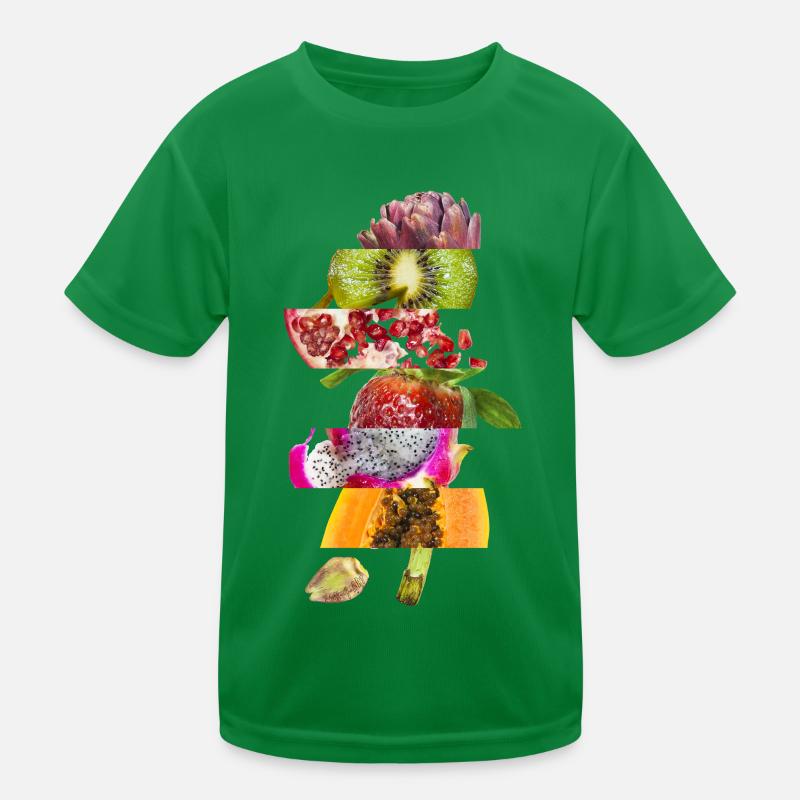 Obst & Gemüse Kinder Funktions-T-Shirt
