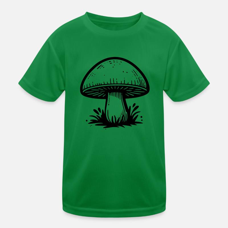 Pilz Champignon - Kinder Funktions-T-Shirt - Kelly Green