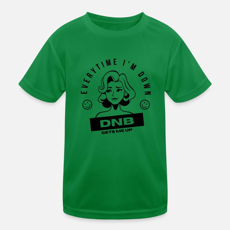 DNB Gets me Up Kids Functional T-Shirt