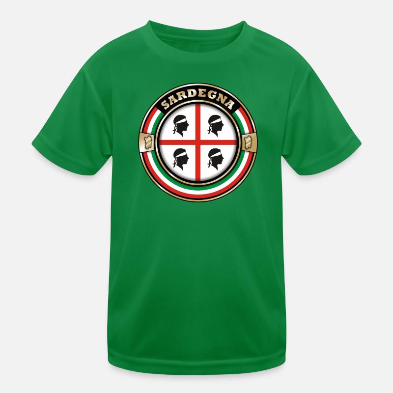 Emblem Sardiniens Kinder Funktions-T-Shirt