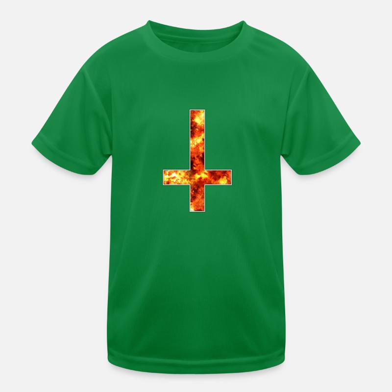 Fire cross logo Kids Functional T-Shirt
