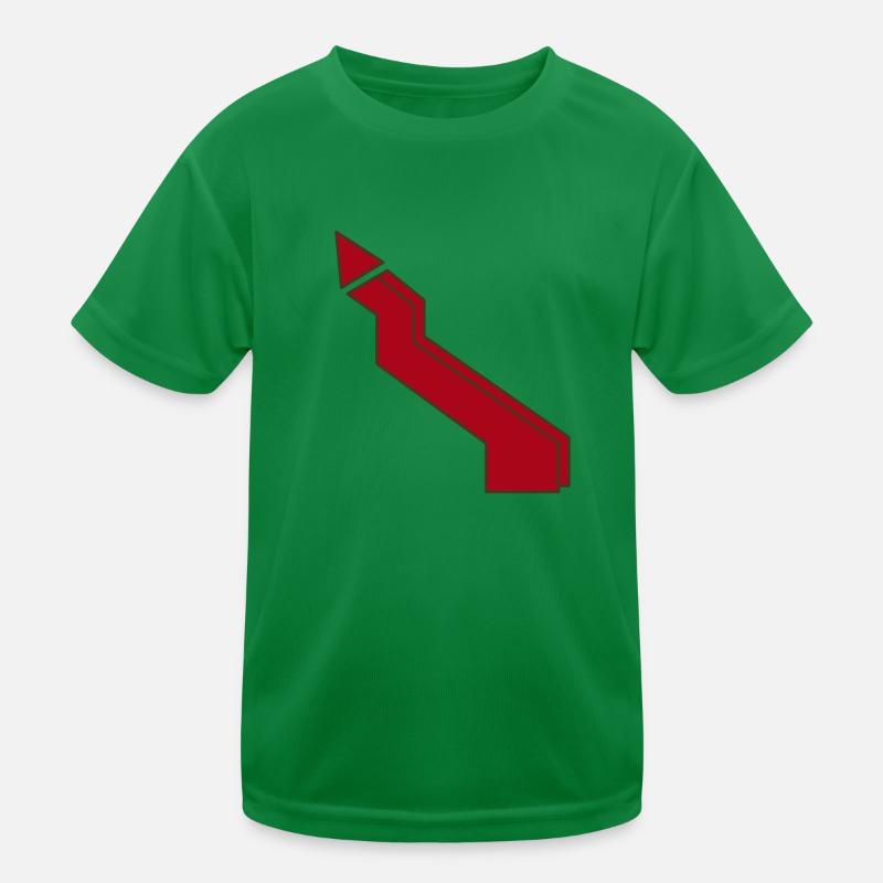 Blitz rot - Kinder Funktions-T-Shirt - Kelly Green