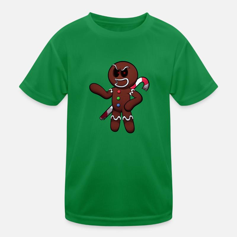 Böser Lebkuchenmann Kinder Funktions-T-Shirt