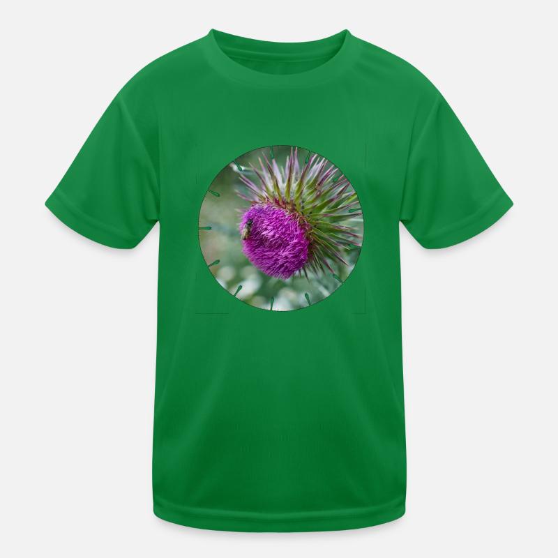 Die Distelblüte wird oft als Unkraut verschrien Kinder Funktions-T-Shirt
