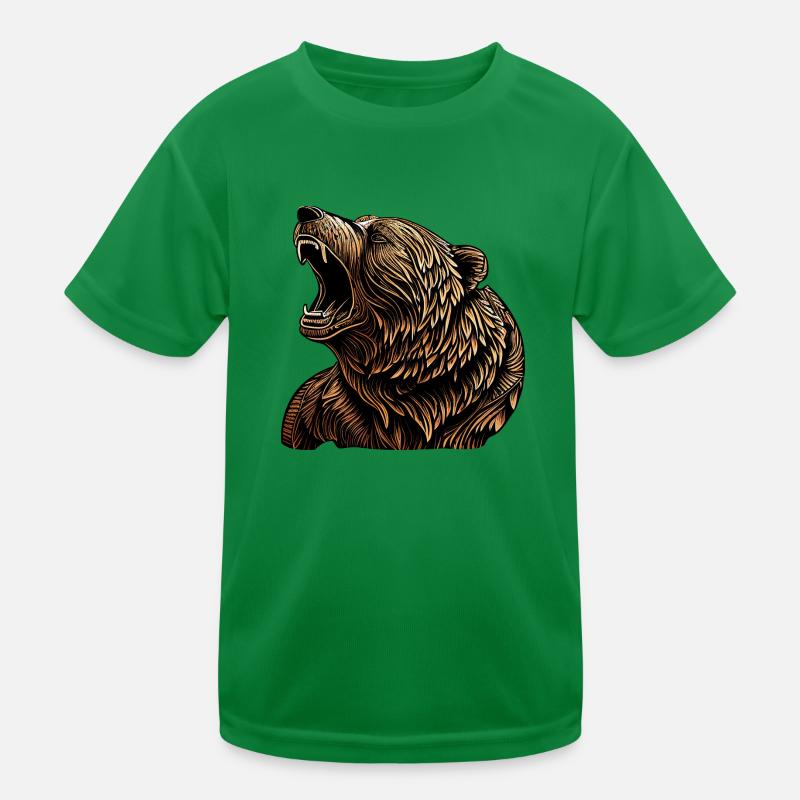 roaring bear Kids Functional T-Shirt