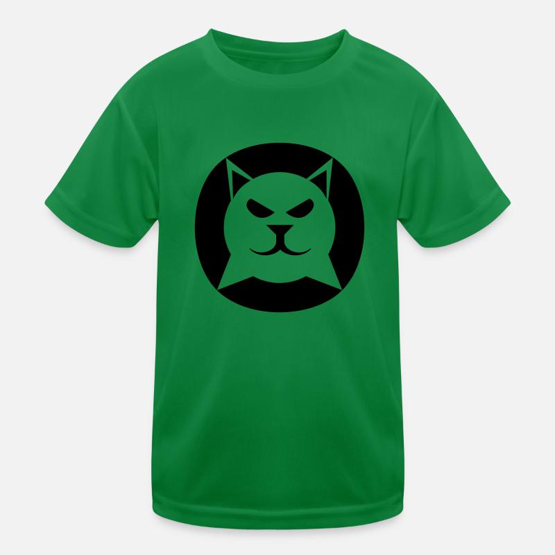 Luchs. - Kinder Funktions-T-Shirt - Kelly Green