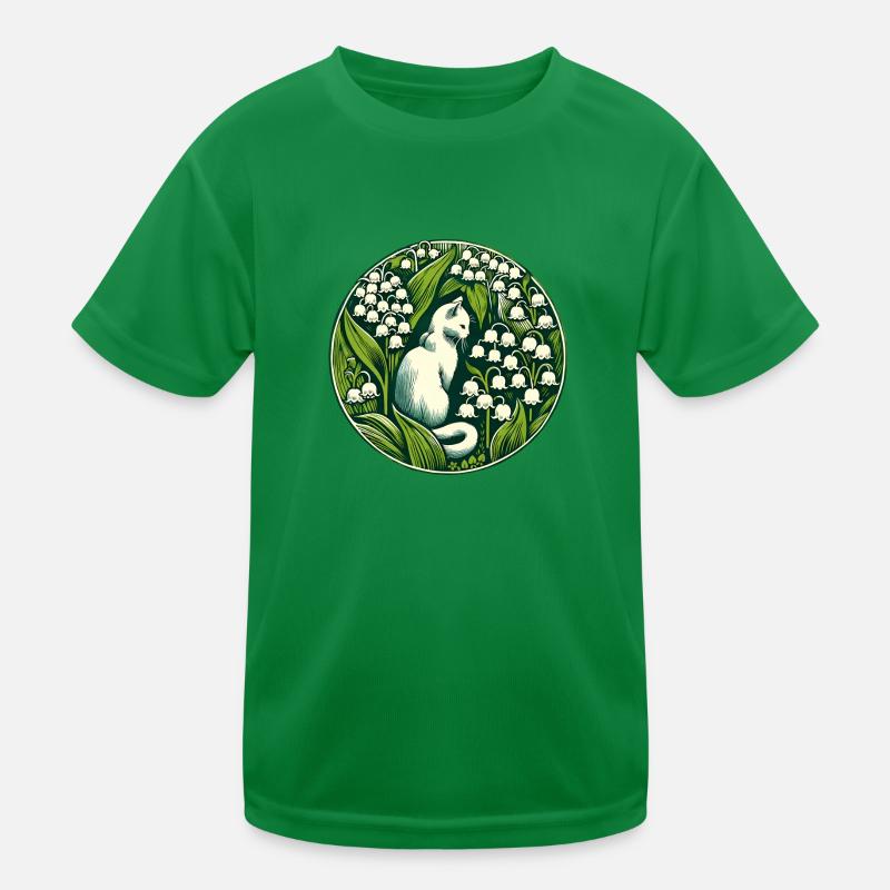 Chat chat blanc du muguet T-shirt sport Enfant