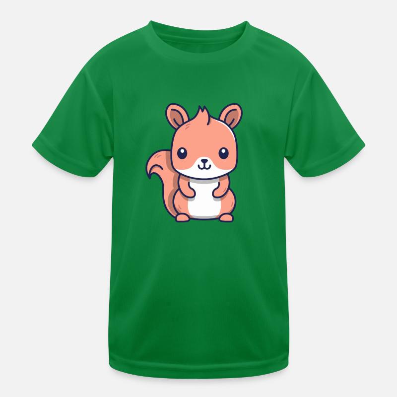 Eichhörnchen Kinder Funktions-T-Shirt