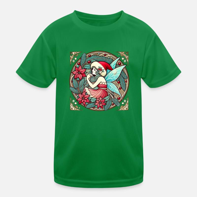 Weihnachtsfee Kinder Funktions-T-Shirt