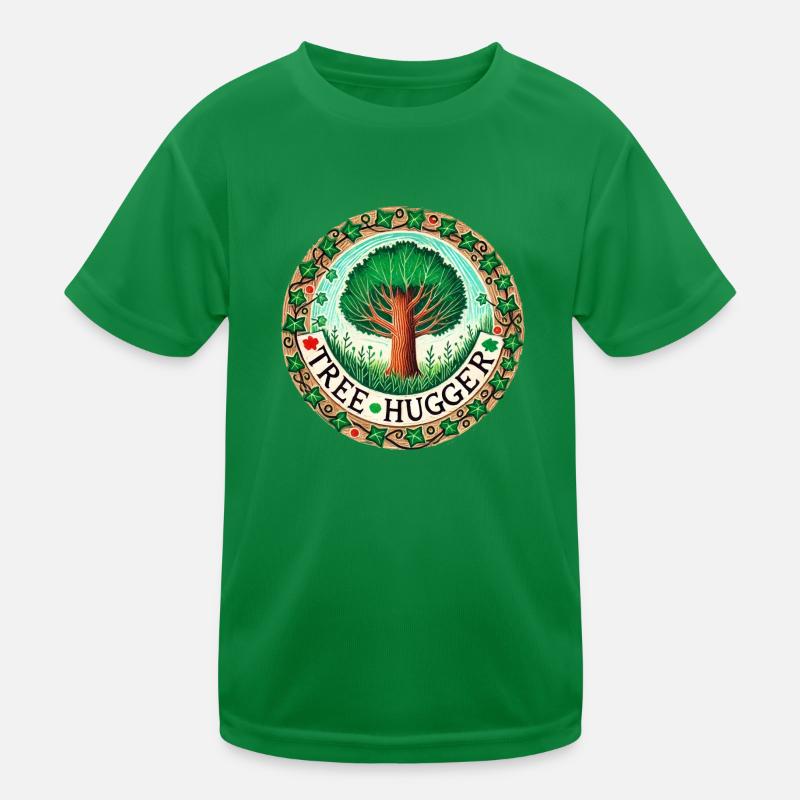 Baum-Umarmer Kinder Funktions-T-Shirt