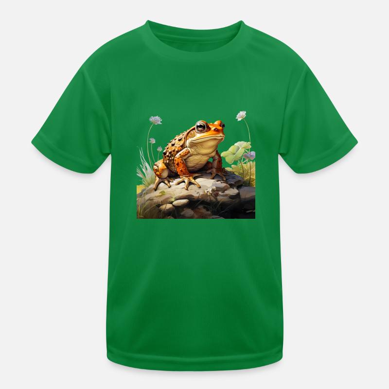 Toad in lurking position Kids Functional T-Shirt