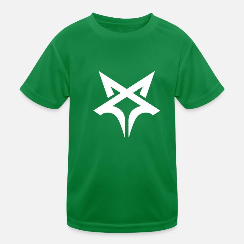 Tschetschenischer Wolf Logo Kinder Funktions-T-Shirt