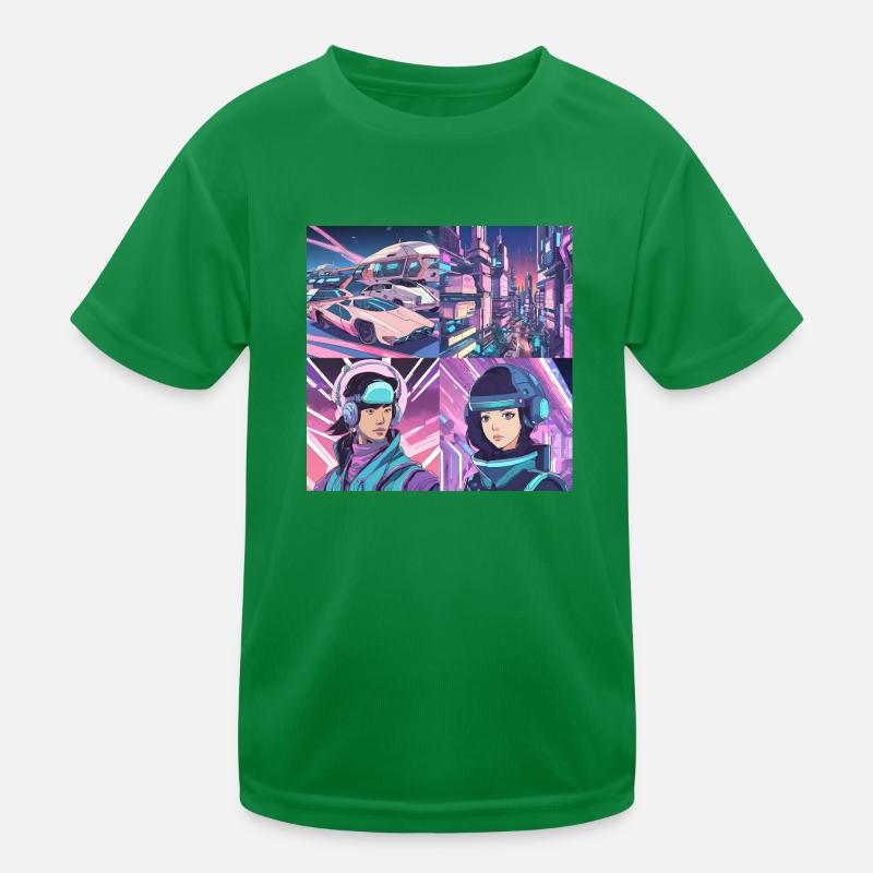 Future Space Kinder Funktions-T-Shirt