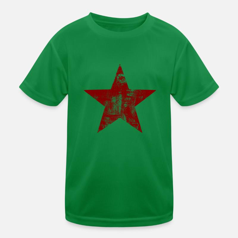 Star - Red Kids Functional T-Shirt