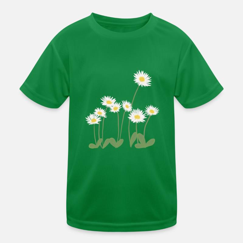 Gänseblümchen auf der Wiese Kinder Funktions-T-Shirt