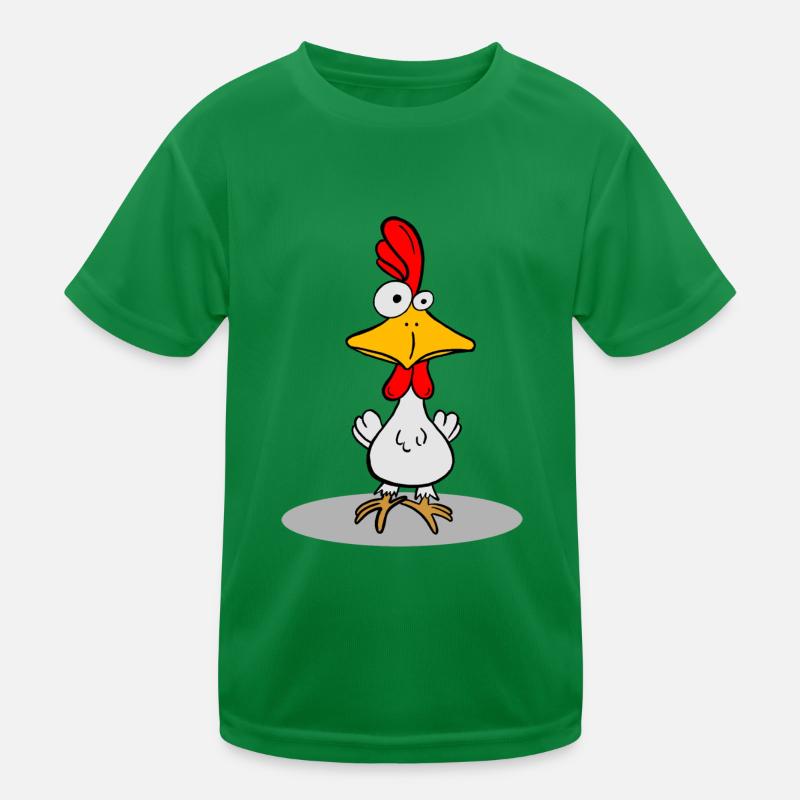 crazy chicken Kids Functional T-Shirt