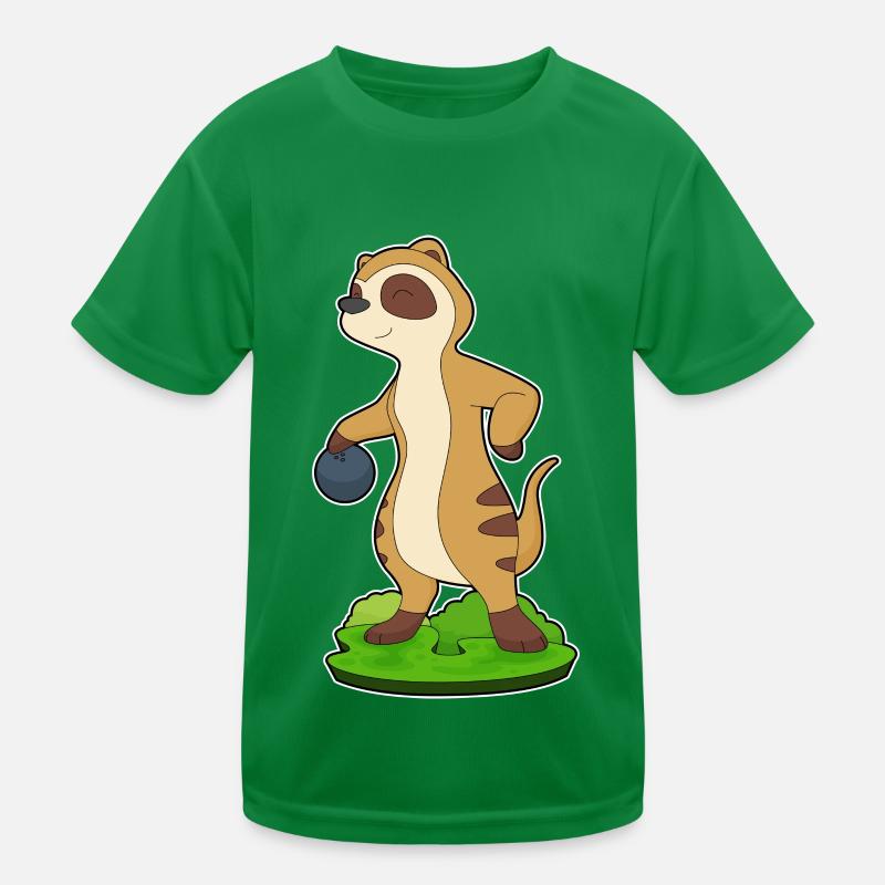 Erdmännchen Bowling Bowlingkugel Kinder Funktions-T-Shirt