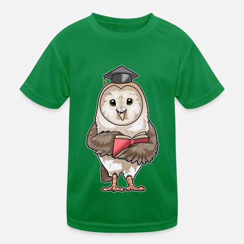 Eule Lehrer Buch Kinder Funktions-T-Shirt