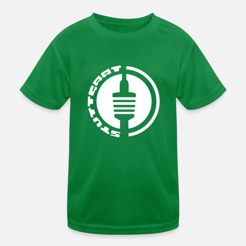 Stuttgart television tower emblem Kids Functional T-Shirt