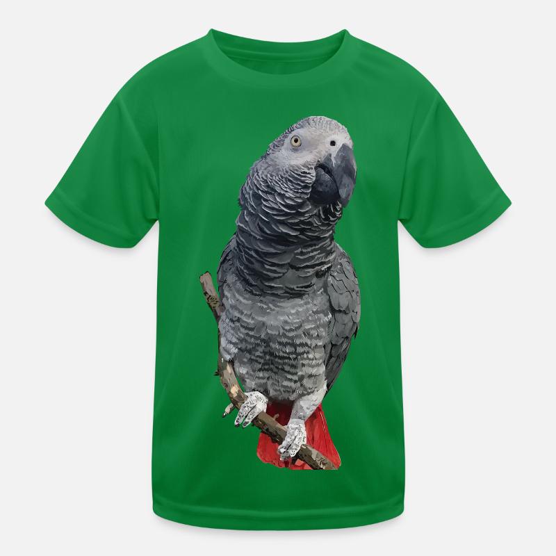 Perroquet gris T-shirt sport Enfant