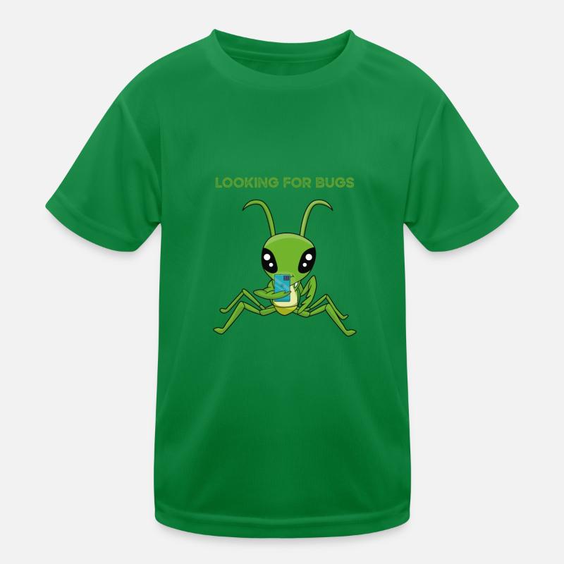 Looking for Bugs-Gottesanbeterin Handy Kinder Funktions-T-Shirt
