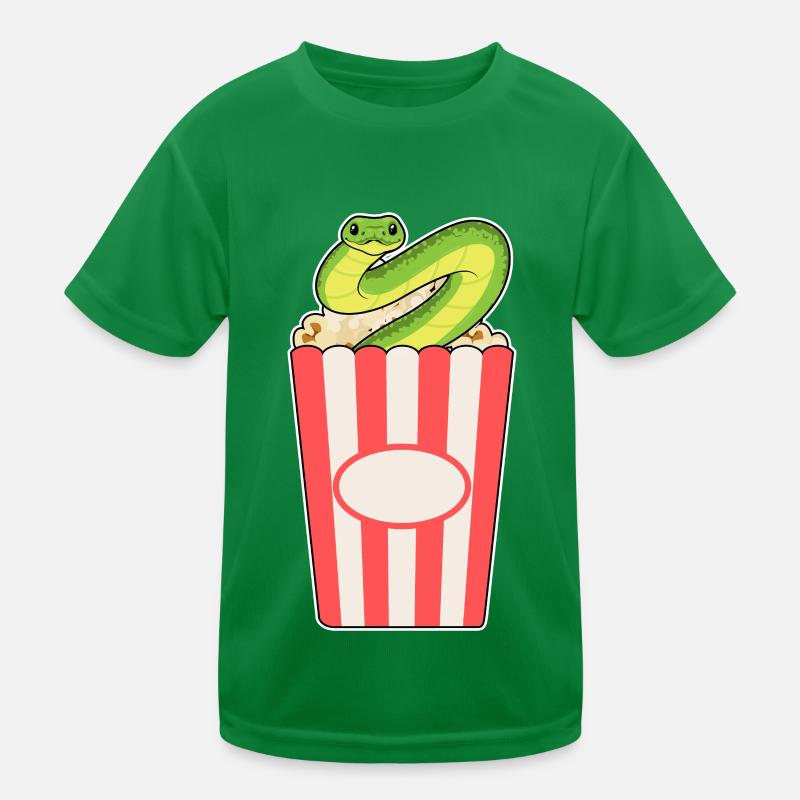 Snake Popcorn Kids Functional T-Shirt