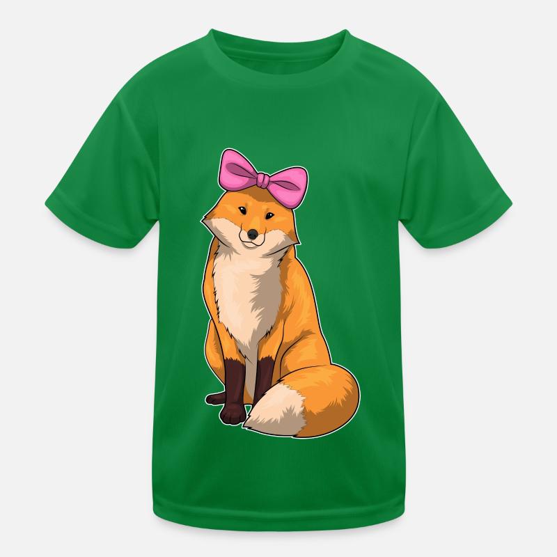 Fuchs Schleife Kinder Funktions-T-Shirt