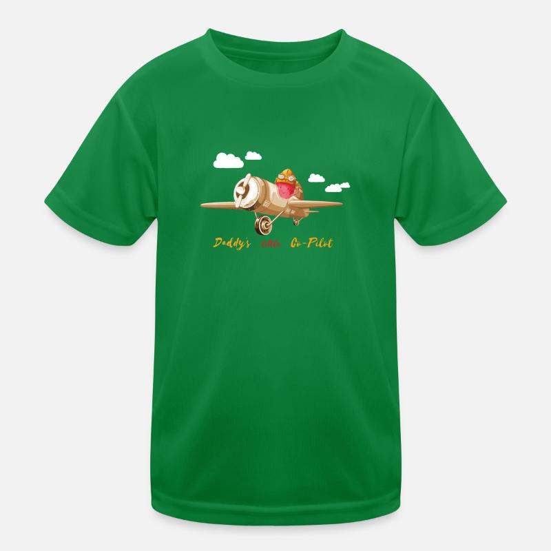 Daddy little Co Pilot Kinder Funktions-T-Shirt