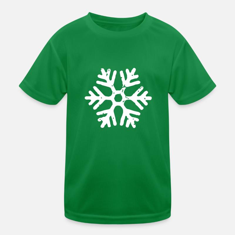 Schneeflocke Kinder Funktions-T-Shirt