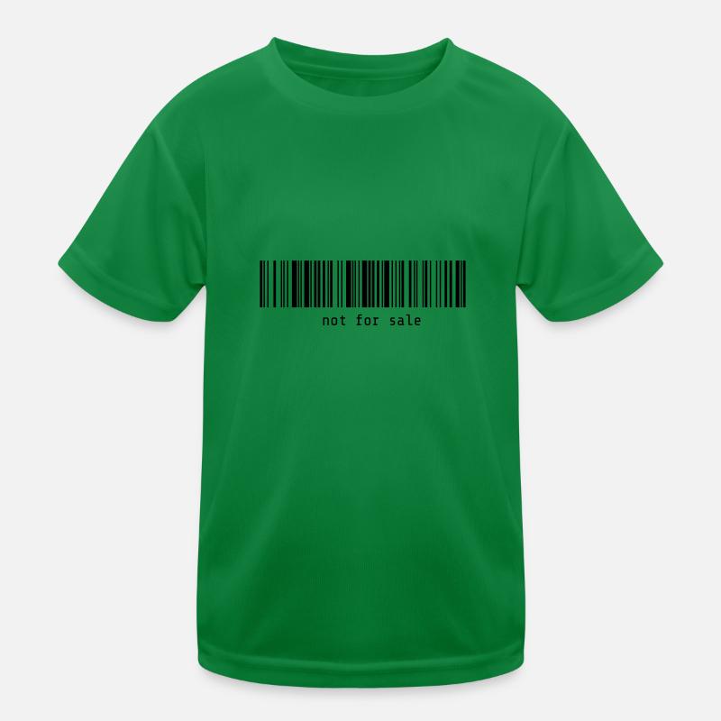 Barcode 'not for sale' unsaleable vector Kids Functional T-Shirt