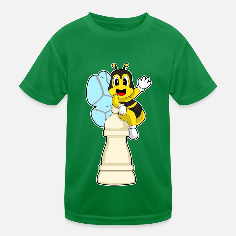 Pièce d’échecs Pion Abeille Échecs T-shirt sport Enfant