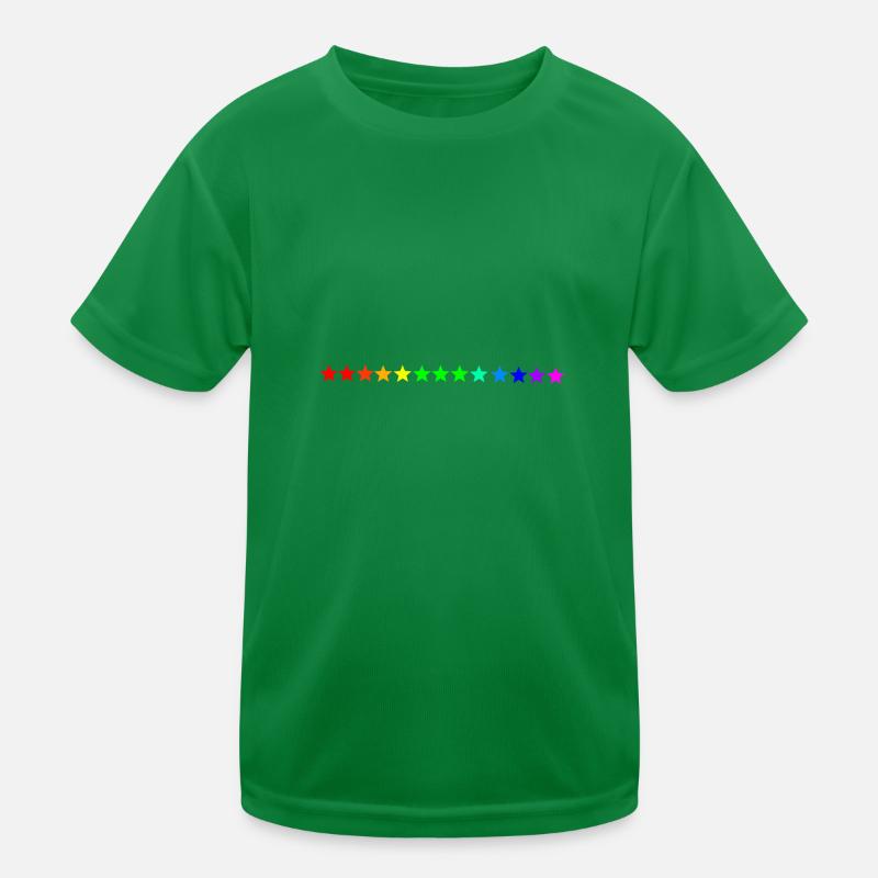 Sterne Regenbogen bunt Geschenkidee Kinder Funktions-T-Shirt