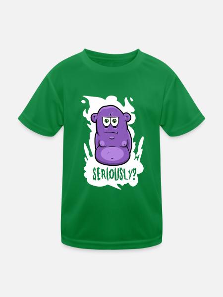 Sérieusement? -Monstre - T-shirt sport Enfant - vert - Devant