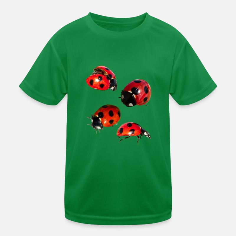 4 Marienkäfer Kinder Funktions-T-Shirt