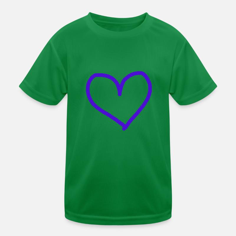 Coeur violet violet idée cadeau T-shirt sport Enfant