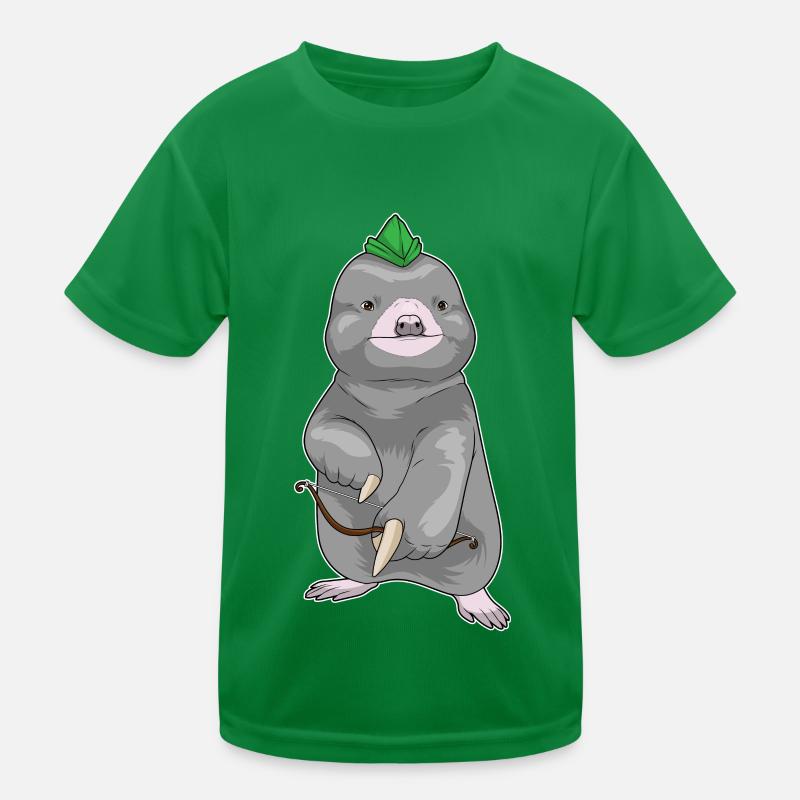 Maulwurf Bogenschütze Bogen Kinder Funktions-T-Shirt