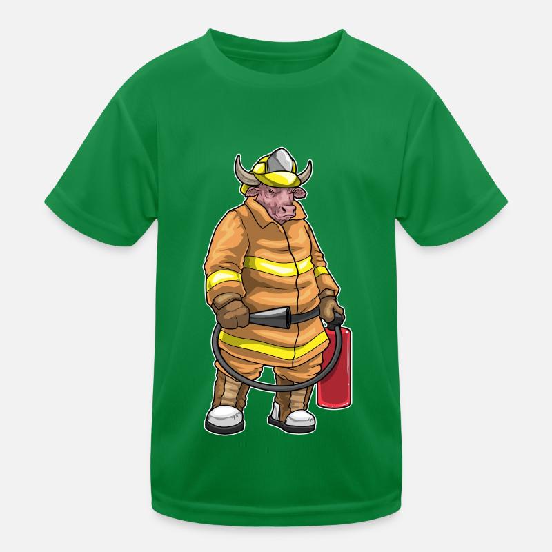 Extincteur Bull Firefighter T-shirt sport Enfant