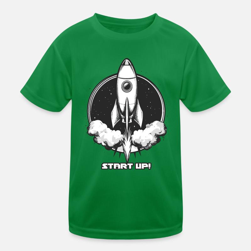 Start-up Rakete Kinder Funktions-T-Shirt