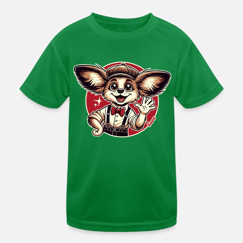 Drôle Rétro Papillon Chien T-shirt sport Enfant