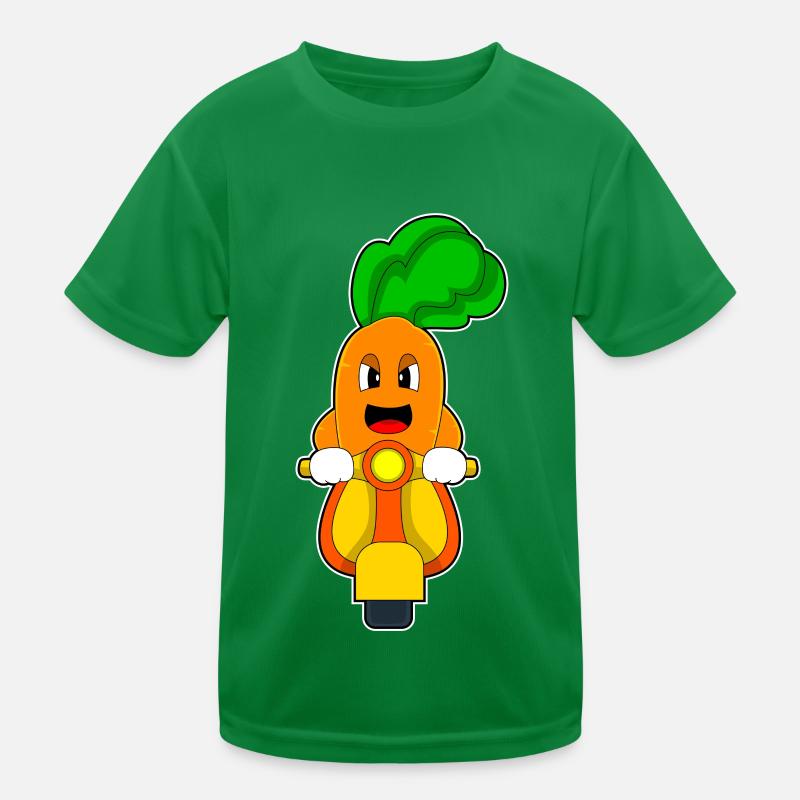 Karotte Motorroller Kinder Funktions-T-Shirt