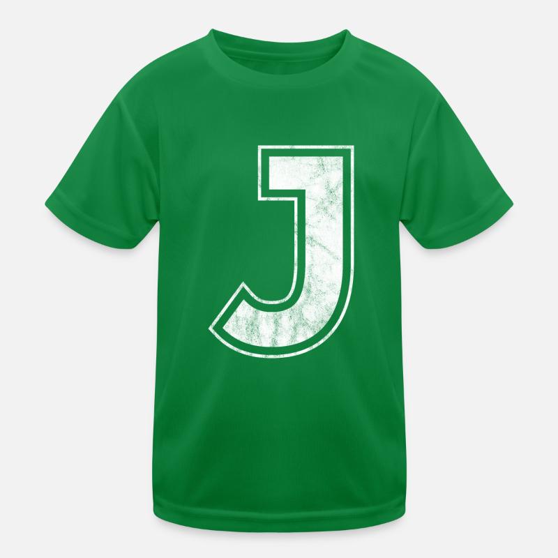 Lettre J T-shirt sport Enfant