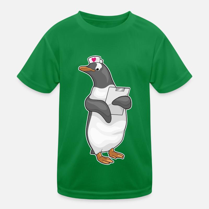 Stéthoscopes d’infirmières pingouins T-shirt sport Enfant
