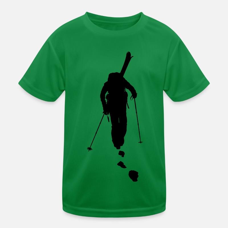 freeride skiing - Kinder Funktions-T-Shirt - Kelly Green