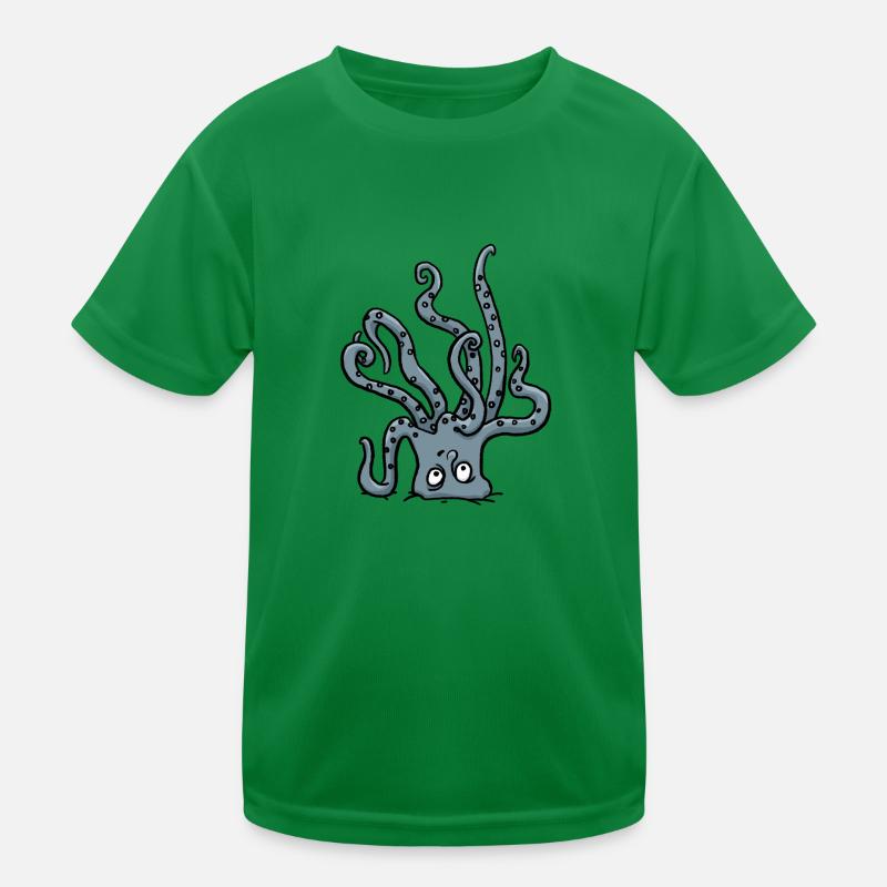 Posture de tête de pieuvre T-shirt sport Enfant