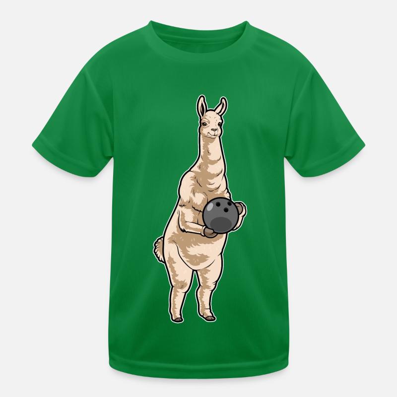 Llama Bowling Boule de bowling T-shirt sport Enfant